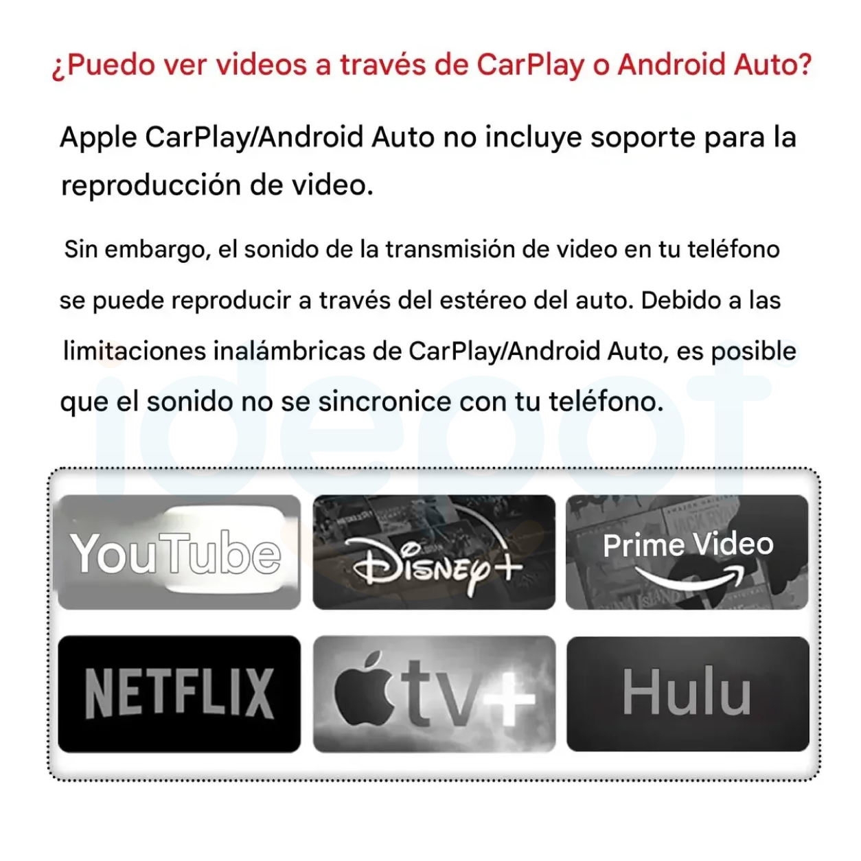 Adaptador Inalámbrico Apple Carplay y Android Auto