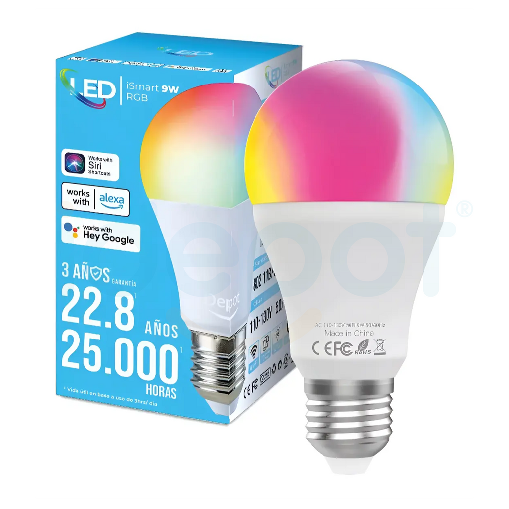 Foco inteligente wifi RGB