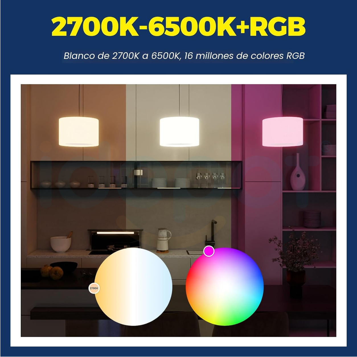 Foco inteligente wifi RGB